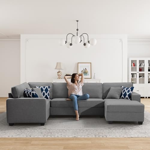 Legend Vansen Oversized Modular Sectional Sofa, U/L‑Shaped Reversible Couch - Image 2
