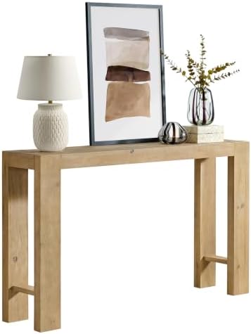 Alaterre Classic Solid Wood Entryway Console Table, Light Oak, 56 Inch - Image 6