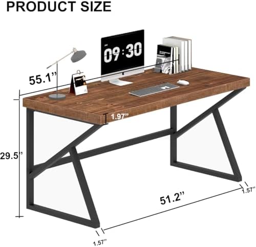 IBF Solid Wood Computer Office Desk Small Writing Desks - Image 2