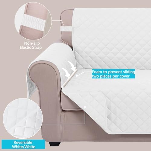 U-NICE HOME 4 Seater Sofa Cover 91''Large Couch Cover - Image 3