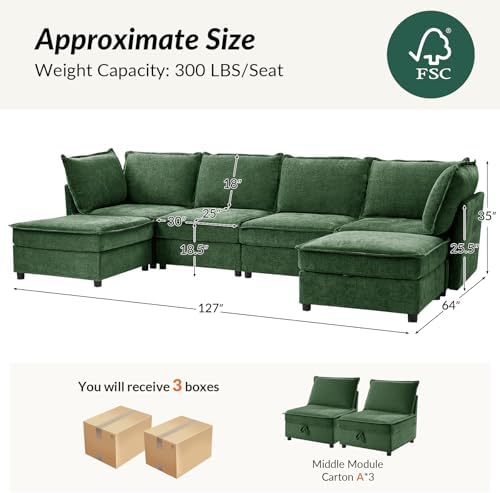 HULALA HOME Modular Sectional Sofa - Image 2