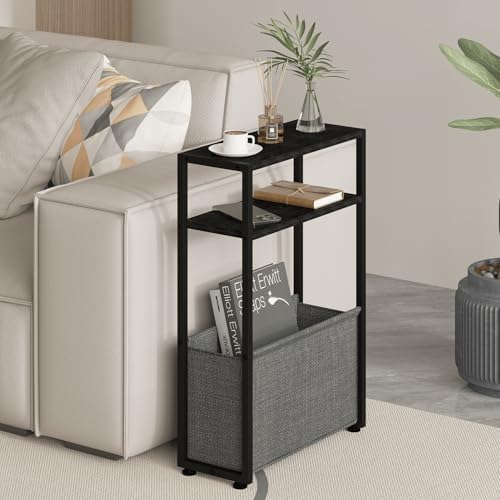 Leomonio Narrow Side Table, Slim End Tables - Image 3