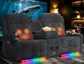 Home Theater Seating, Power Loveseat Recliner Sofa by TiooiiReclinerSofa