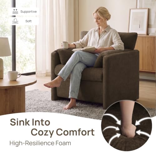 Oversized Accent Chair Set of 2, Comfy Reading Chair - Image 4