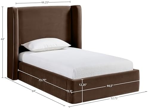 Meridian Furniture B1283Brown-T Kendall Collection Modern | Contemporary Twin - Image 3