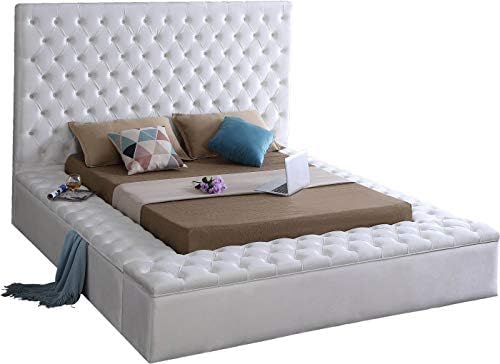 Meridian Furniture Bliss Collection Modern | Contemporary Velvet Upholstered Bed by Unknown