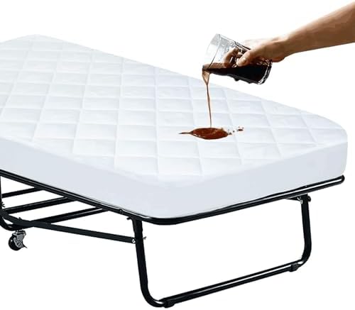 Cot Size Mattress Pad Waterproof Quilted by Moonsea