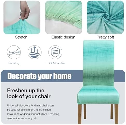 Dining Chair Covers, Stretch Seat Covers, Washable Furniture Protector - Image 3