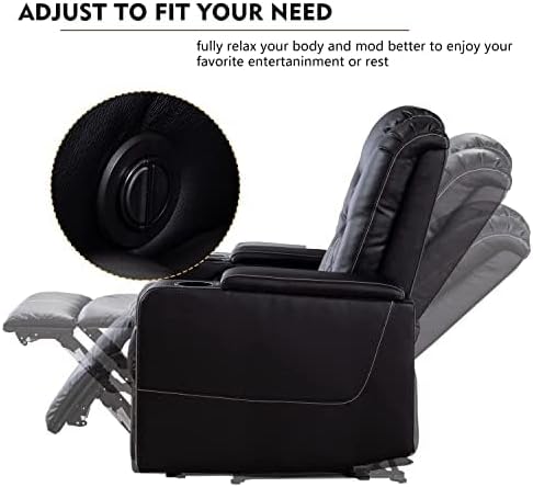 CANMOV Electric Power Recliner Chair Set of 3, Breathable Leather Home Theater - Image 6