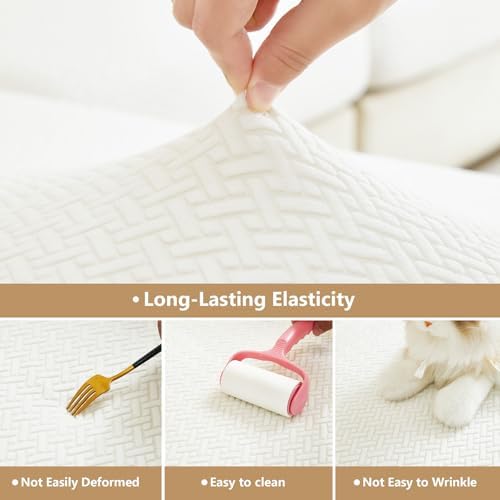 Yoovat Couch Cushion Covers for Sofa Couch Covers Wear-Resistant Universal Sofa - Image 5