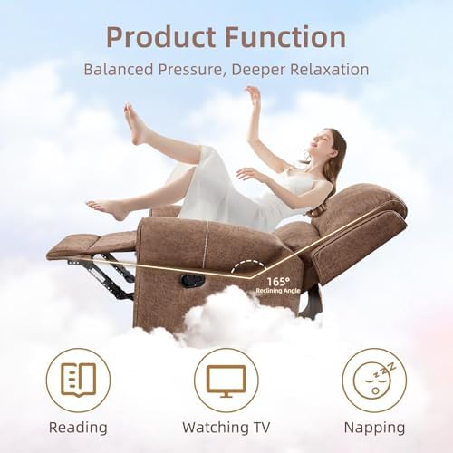 EBELLO 3-Piece Manual Recliner Sofa Set, Faux Leather 2 Overstuffed Single - Image 4