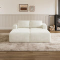 Novilla Modular Sectional Sofa Bed Boneless Couch, Corduroy Beige by Novilla
