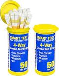 Poolmaster 4-Way Swimming Pool & Spa Test Strips, Easy-to-Read Results by Poolmaster