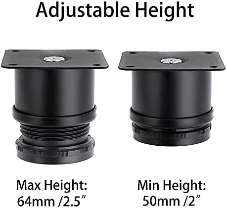 OwnMy 4PCS 2 Inch Stainless Steel Furniture Legs Feets Furniture Risers - Image 4