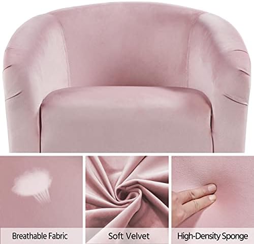 Yaheetech Compact Velvet Accent Chairs Set of 2 - Image 6