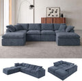138" Boneless Cloud Couch Sectional by YEFLIXVRAU-HomeComfort
