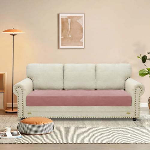 MAXIJIN Velvet Stretch Couch Cushion Covers Soft Sofa Cushion Cover Replacement - Image 2
