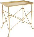 Creative Co-Op Vintage Rectangular Metal End Table by Unknown
