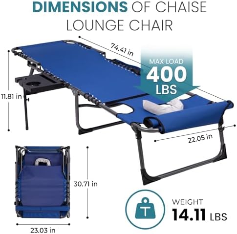 FUNDANGO 400lbs Heavy Duty Tanning Chair - Image 3