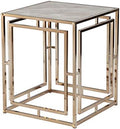 SEI Furniture - Simondley Faux Marble End Table - Transitional Design, by SEIFurniture