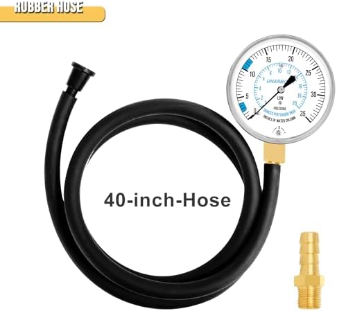 UHARBOUR LP Gas Manometer Pressure Tester 0-35" W.C, 1/8" NPT - Image 2