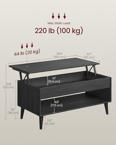 VASAGLE Lift Top Coffee Table - Image 2