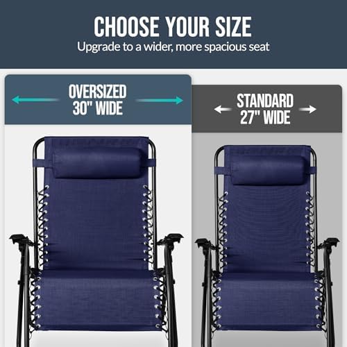 Best Choice Products Set of 2 Extra Wide Zero Gravity Chair Recliner - Image 4