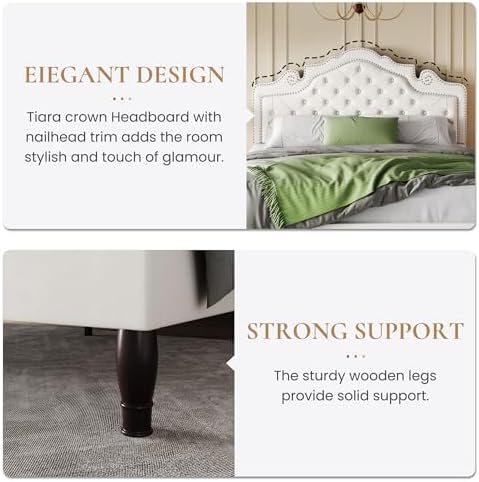 SHA CERLIN Full Size Bed Frame - Image 7