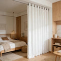 SMILETIME White Velvet Curtains 104"x108" Grommet 1 Panel by SMILETIME