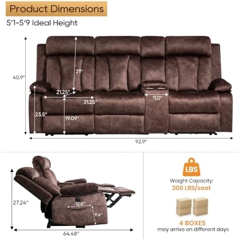 GUEAPY Power Reclining Sofa - Image 2