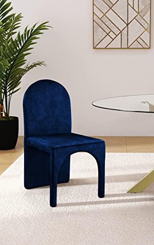 Meridian Furniture 803Navy-SC Summer Collection Modern | Contemporary Velvet - Image 2