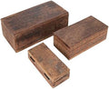 Reclaimed Vintage Wood Boxes by Unknown