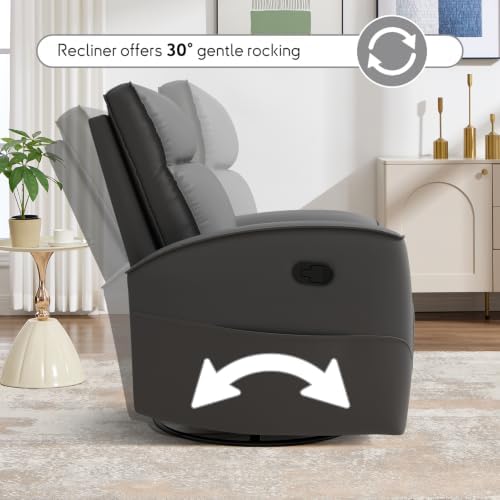 ANJ 360° Swivel Rocker Recliner Chair Set of 2 - Image 5
