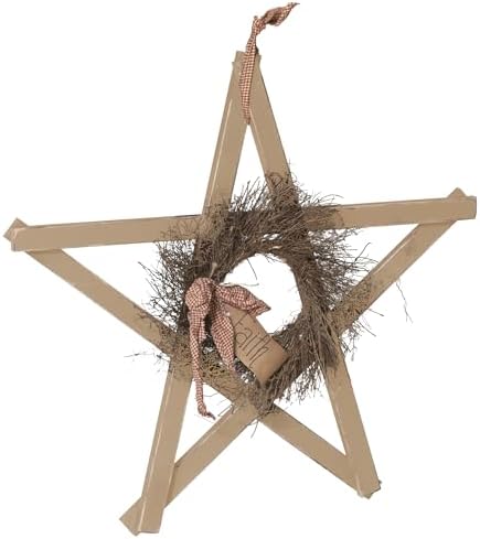 Furniture Barn USA Farmhouse Tobacco Lath Star, Country Tan by FurnitureBarnUSA