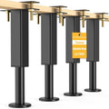4 PCS Adjustable Height Bed Support Legs, 6.2-7.5 in Metal Bed Risers by NESAPTO
