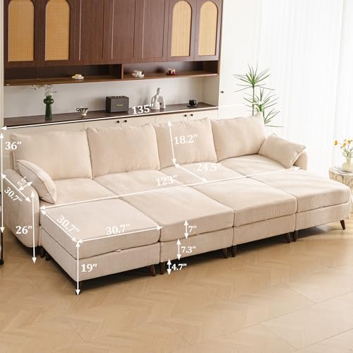 Rexulqo 135'' Modular Sectional Sofa - Image 6