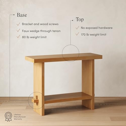 Nathan James Virgo Wood Accent Storage Console Sofa Table, - Image 4