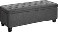 SONGMICS Storage Ottoman, 46.5 Inches Bedroom Bench, Solid Wood Legs by SONGMICSbySONGMICSHOME