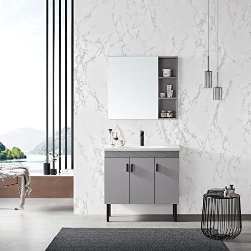 Marble Contact Paper White Extra Wide Peel and Stick - Image 5