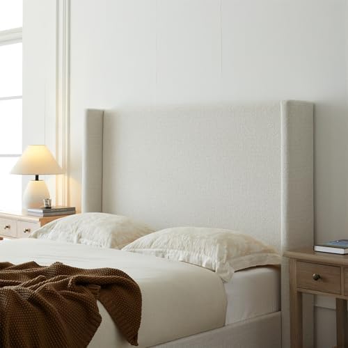 King Boucle Bed Frame with 53.1" Tall Headboard - Image 4