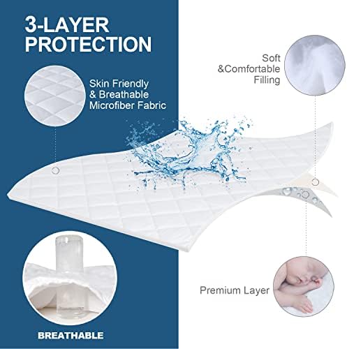 Twin XL Mattress Protector Pad 2 Pack Quilted Waterproof - Image 4