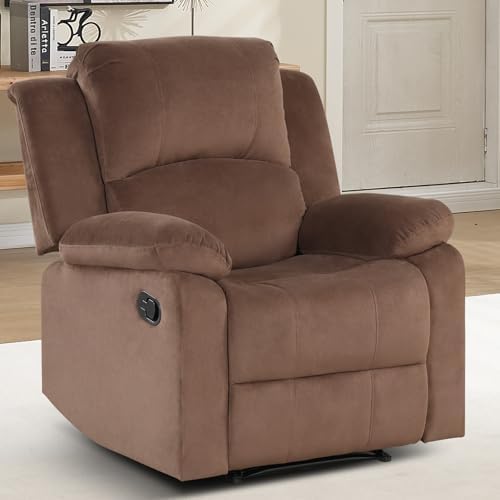 EBELLO Classic Manual Recliner Chair, Soft Microfiber Recliner Sofa - Image 7