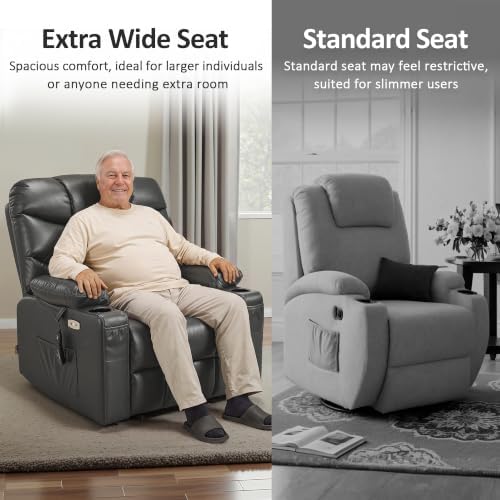 MCombo Power Lift Recliner Elderly, Leather R7289 - Image 6