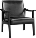Yaheetech Accent Chairs, Mid-Century Faux Leather Armchairs by Yaheetech