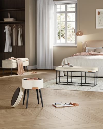 VASAGLE Storage Ottoman Bench for Entryway, PU Leather, Loads 660 lb - Image 2