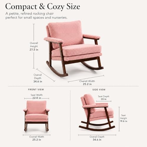 Nursery Rocking Chair for Adults and Small Spaces - Image 2