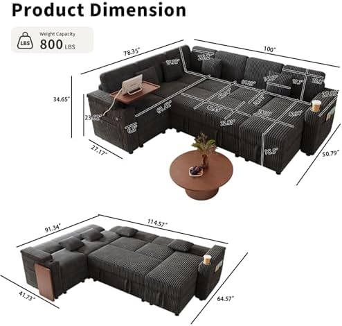 Oversized Modular Sectional Sleeper Sofas - Image 3