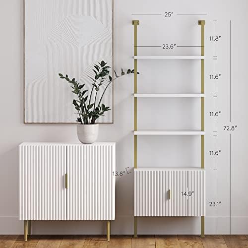 Nathan James Theo Mid-Century Modern Bookcase - Image 2