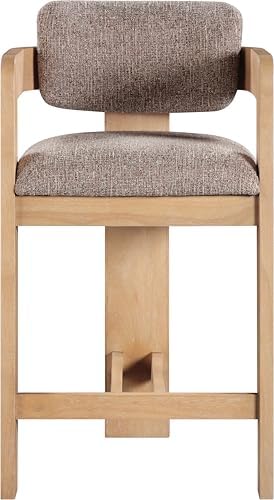 Meridian Furniture Sacha Linen Blend Counter Stool - Image 4