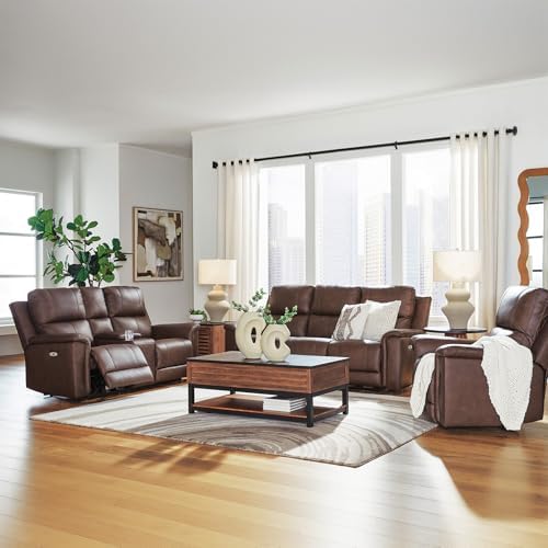 Signature Design by Ashley 3-Seat Power Reclining Sofa, Espresso Brown - Image 7